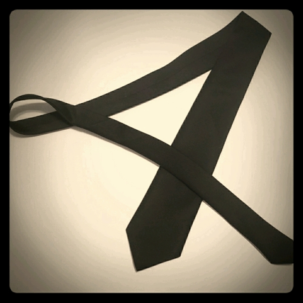 Black Narrow Tie